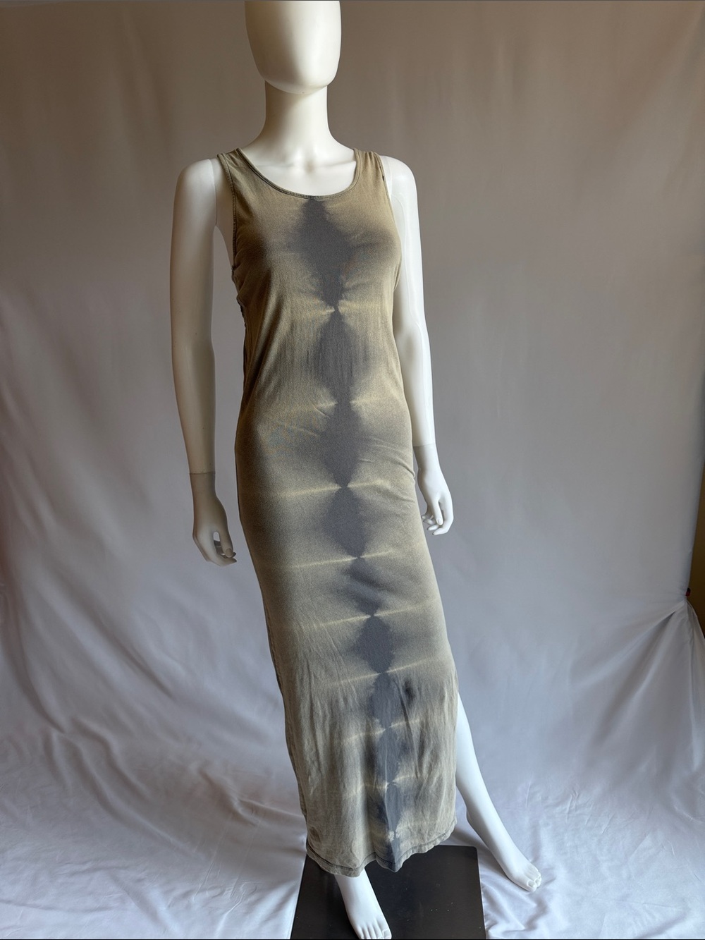 Vans Olive and Charcoal Tie-Dye Maxi Dress